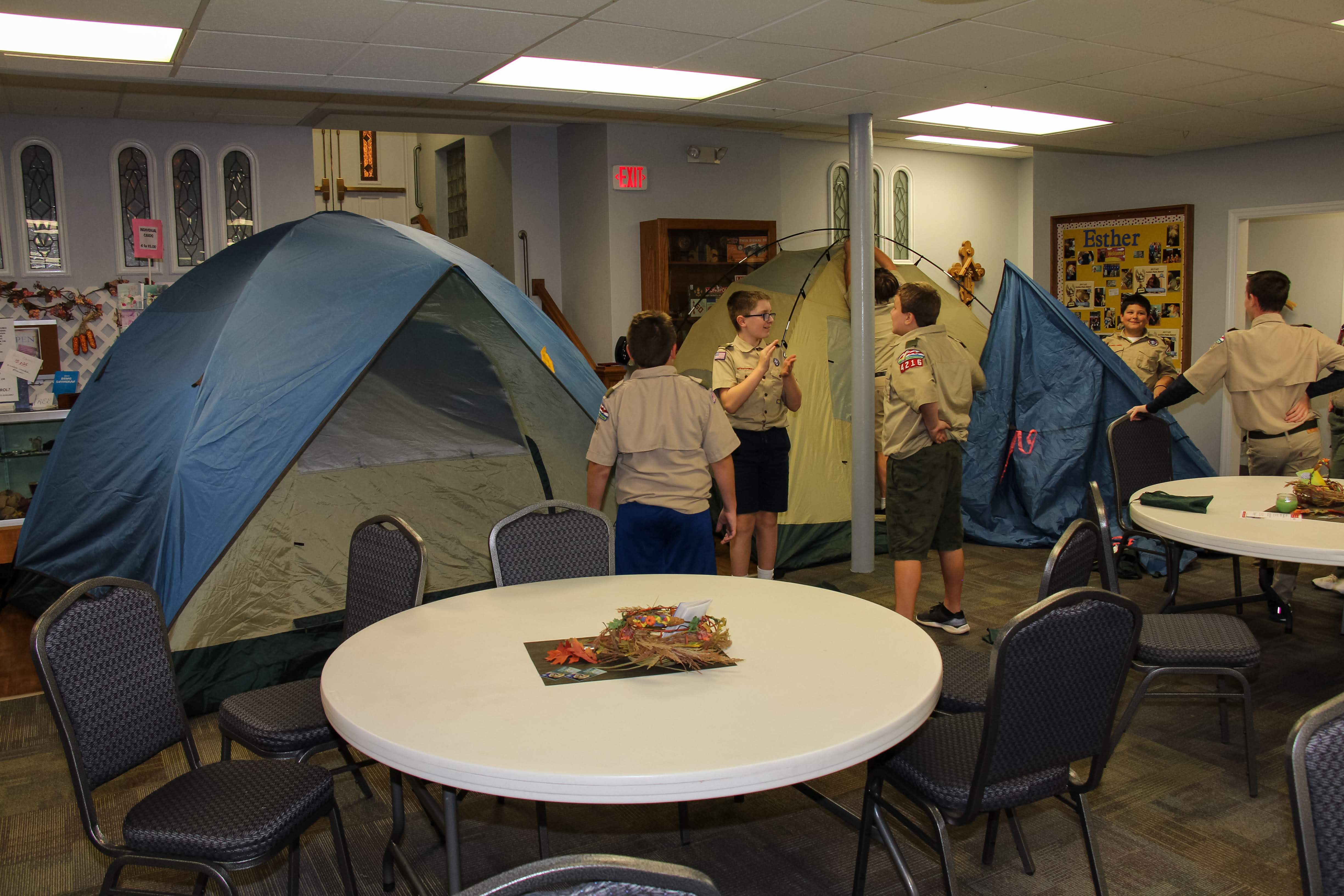 troop meeting tent practice 4