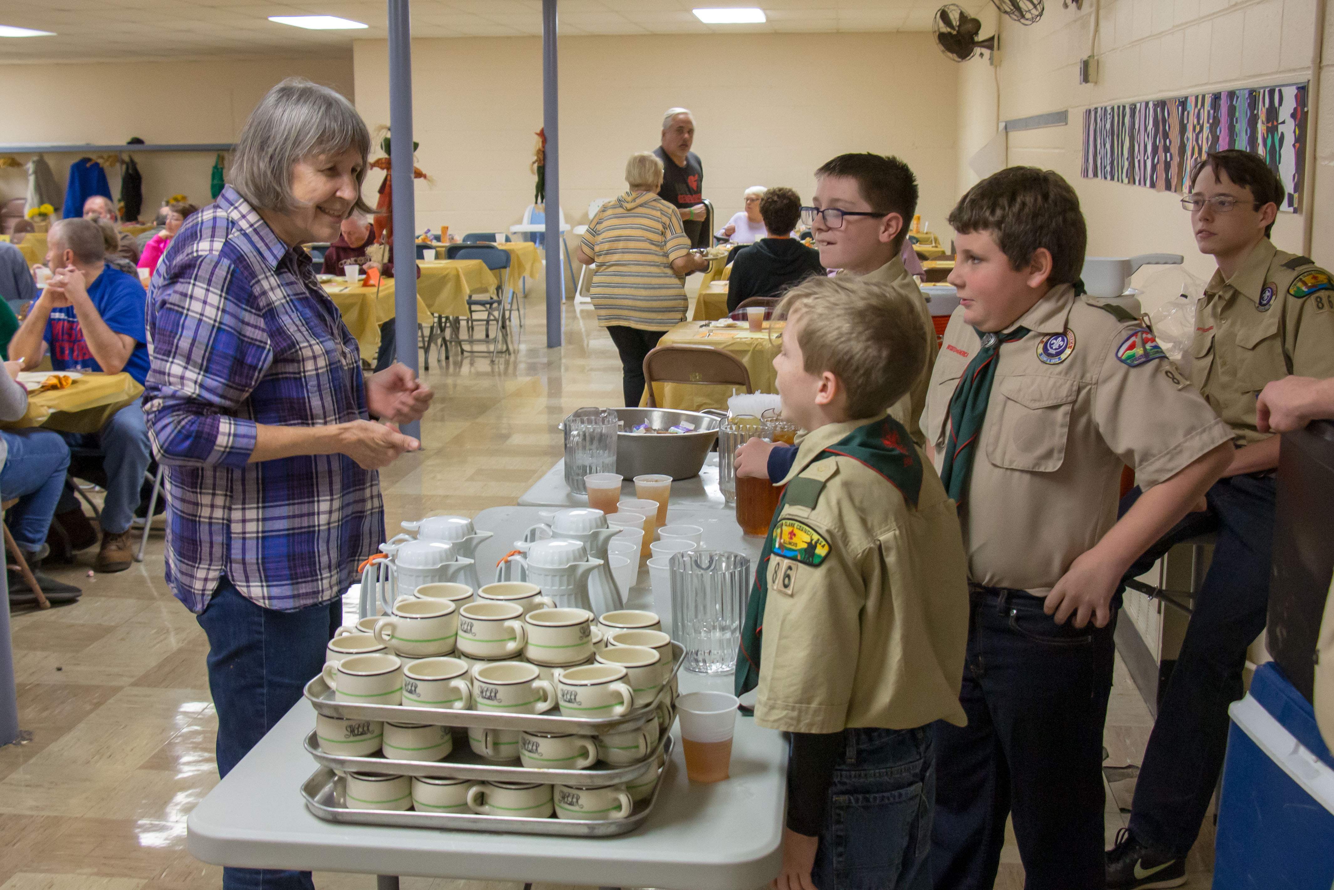 troop 1086 volunteering at the 2018 Wurstmart