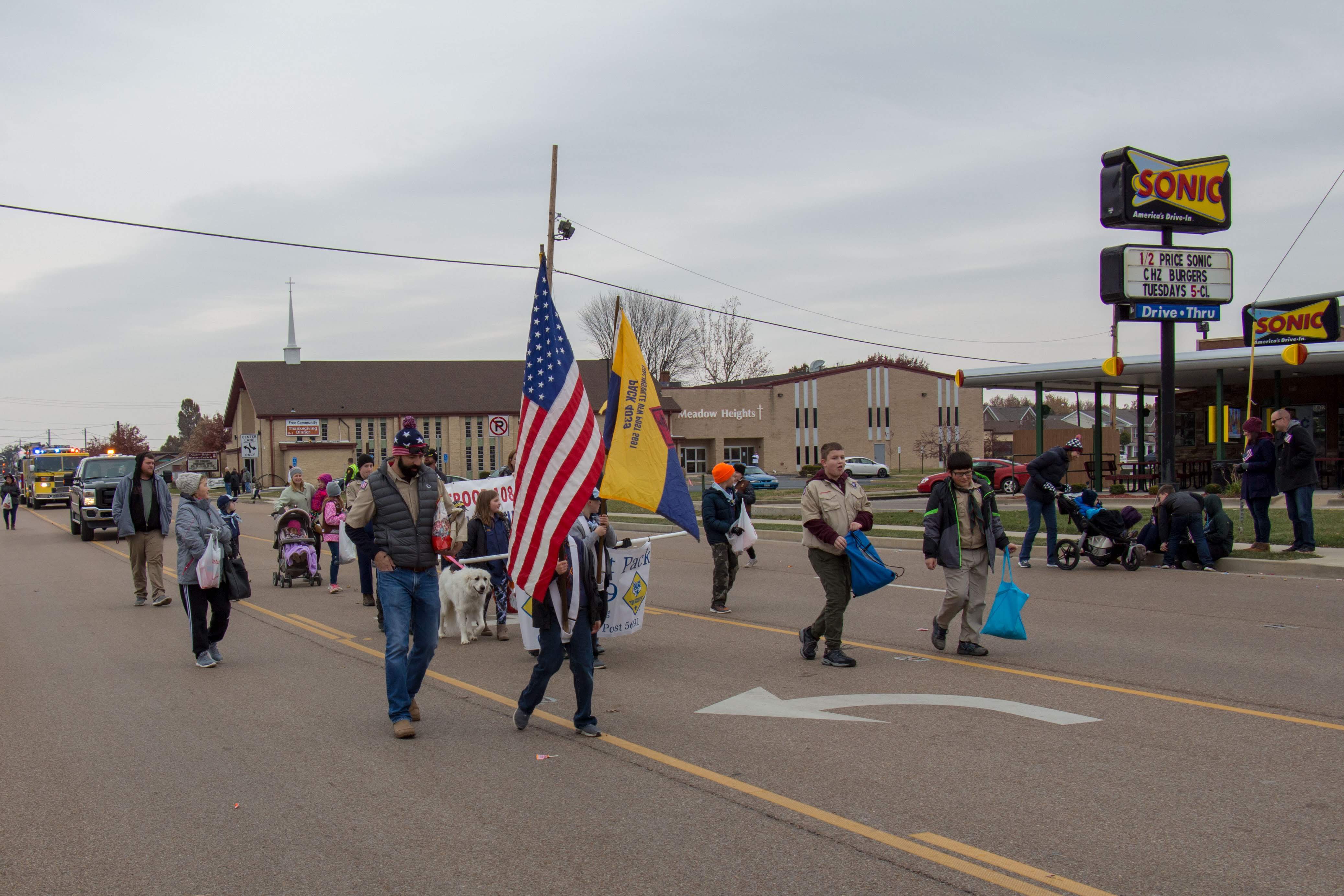 Troop 1086 Veterans Day Parade