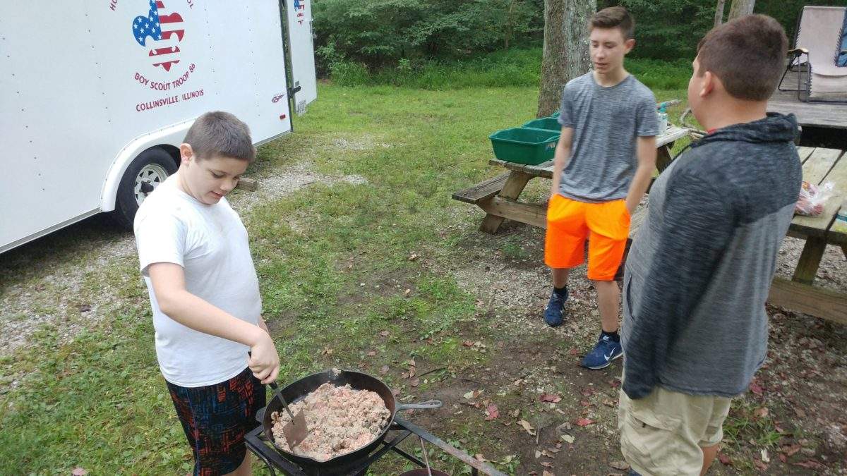Cooking breakfast