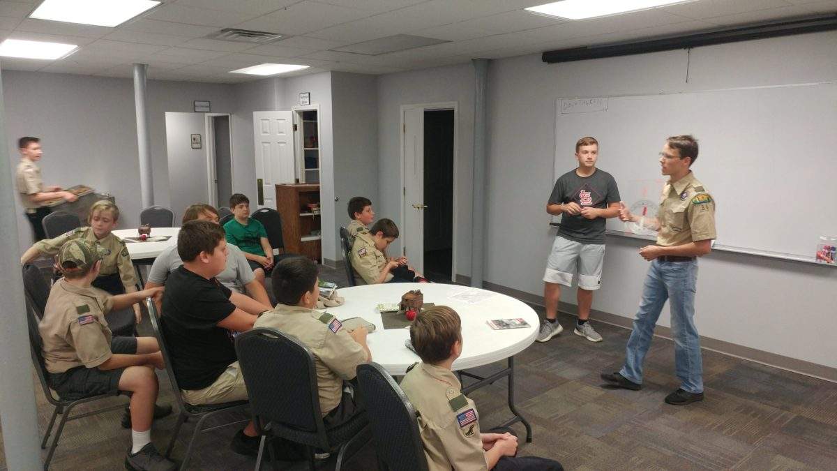 An orienteering review led by a few of our Scouts - Troop 1086