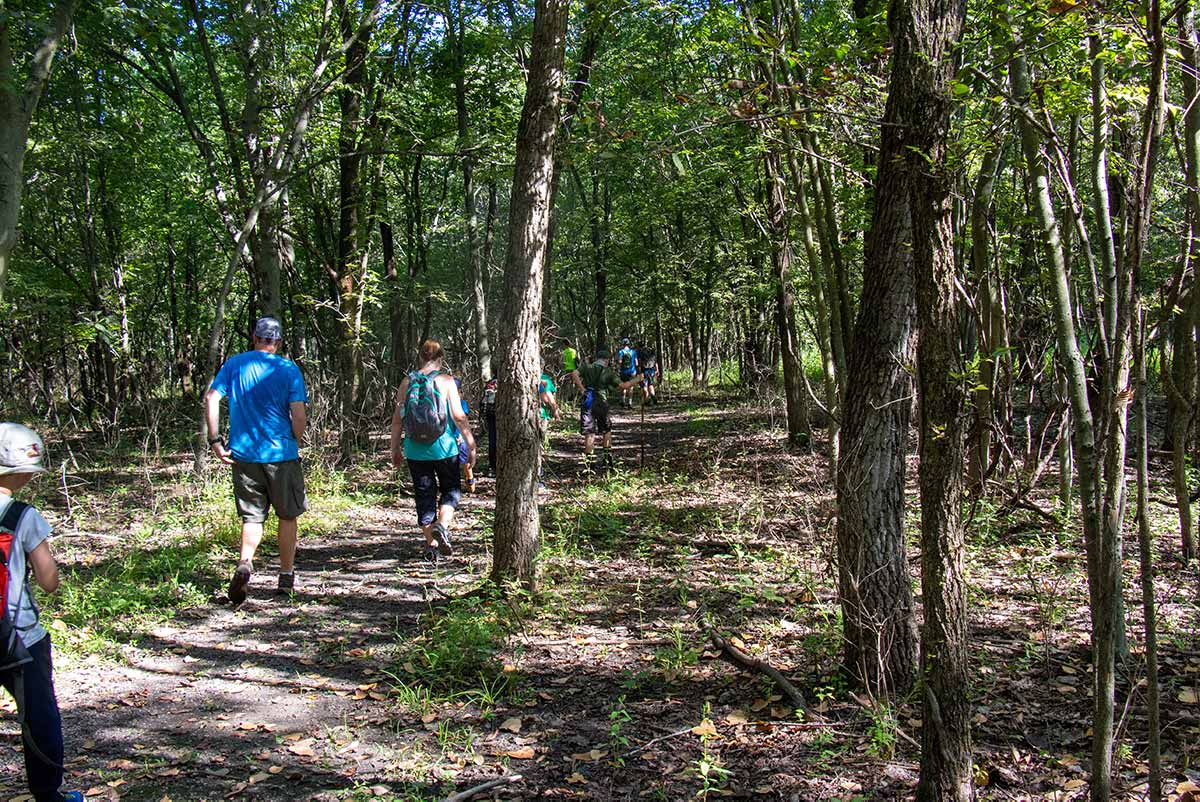 Hiking at Cahokia Mounds