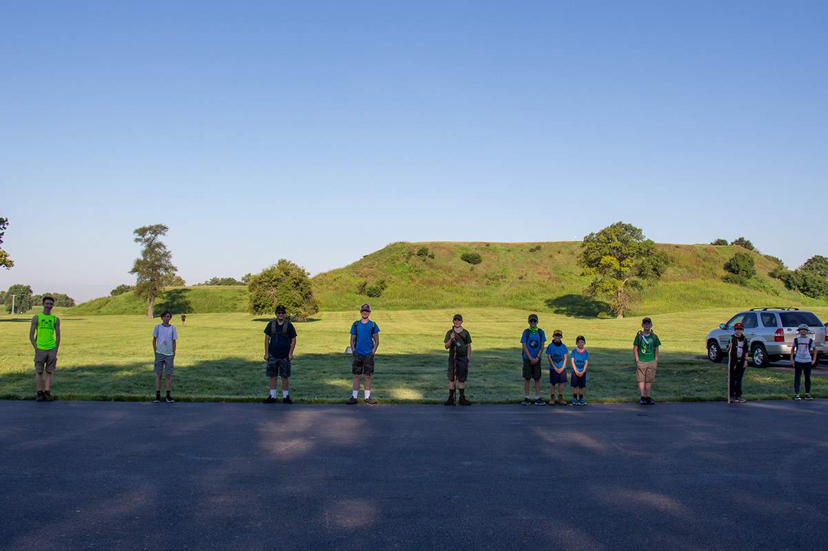 Hiking at Cahokia Mounds