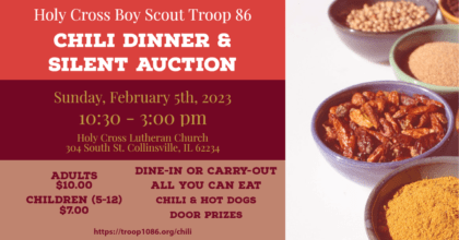 2023 Chili Dinner and Silent Auction - Troop 86